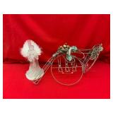 Lighted Acrylic Angel with Decorative Sleigh
