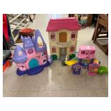 Plastic Playhouse and Castle Set