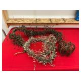 Decorative Wreaths and Pumpkin