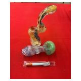 Glass Smoking Pipes Set