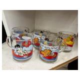 Garfield-Themed Glass Mugs
