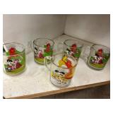 6 Character Glass Mugs