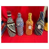 Decorative Beaded Bottles