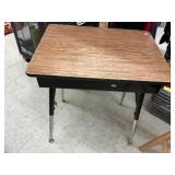 Metal and Wood School Desk