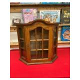 Oak Wall Display Cabinet