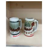 Budweiser Clydesdale Steins