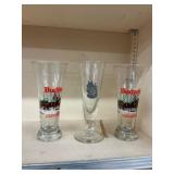 Budweiser Clydesdale Pilsner Glasses