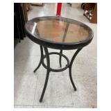 Metal and Glass Side Table
