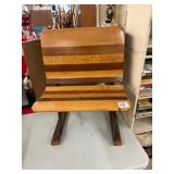 Wood and Metal School Desk