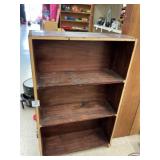 Wooden Three-Shelf Bookcase