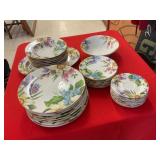 Emerald Floral Dinnerware Set