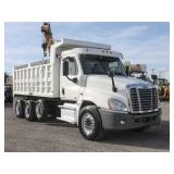 2012 FREIGHTLINER CASCADIA Tri-Axle Steel Dump Trk