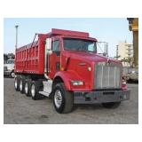 2008 KENWORTH T800 Quad Axle Steel Dump Truck