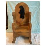 Handmade wooden doll chair 7 1/2' x 16ï¿½ x 8ï¿½