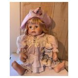 Porcelain doll, 18' tall