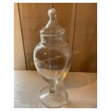 Apothecary jar with lid 10' tall