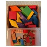 Childrenï¿½s wooden building blocks & wood houses