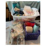 Misc. lot craftings, etc. beads, glitter, s