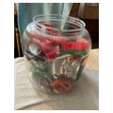 Misc lot- plastic and metal cookie cutters,