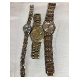 3 Misc. watches, Details genuine Diamond cut, LA