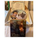 John Wayne collectors plate The Ride Home & DVD
