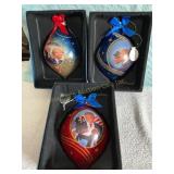 3 Donald Trump light up ornaments 2023, 5 3/4'