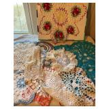 15 + Hand crochet doilies 17' x 17' Largest