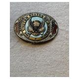 United States of America belt buckle 3.75'