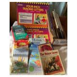 Misc books, childrenï¿½s, tracing letters etc