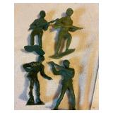 4 Plastimarx? Army men 6' tall