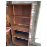 Wood bookcase 25' x 60' x 9' some wear,  Bring