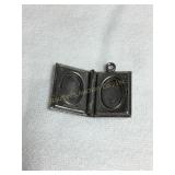 Sterling locket, 3/4'L, .16 oz.