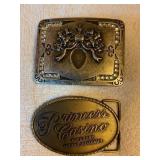 2 belt buckles  Princess Casino
