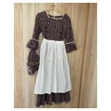 Handmade Dress w/ apron & hat, no size