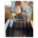 Misc lot file holder, 8x8 mirror, notepads, etc