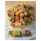 25+ wooden letter/ number blocks 1 1/4' x 1 1/4ï¿½