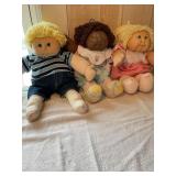 2 cabbage patch dolls 18' tallest &  other