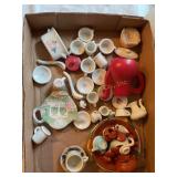 Miniature tea sets, China, Japan etc
