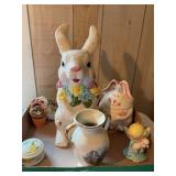 Misc ceramic items 11.5' tallest