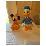 Disney Donald Duck & Pluto. 7' tallest