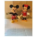Articulated Mickey & Minnie Mouse 7' tall w/ tags