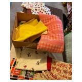 Misc material, cotton, upholstery, felt, etc