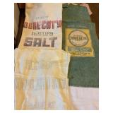 3 feed sacks- Hersheys Sugar, Obrechts Salt,