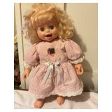 Amazing Amy doll, needs batteries.17' tall