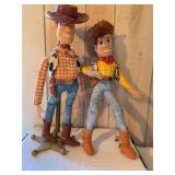 1 Toy Story Woody Dolls fabric & 1 plastic