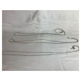 (3) 925 necklaces,  27', link marked, not