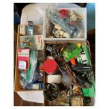 Misc plumbing items, electrical, hardware etc