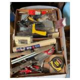 Misc tools, pliers, screwdrivers, craftsman tape