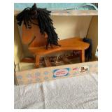 Wooden Doll pony NIB 14' x 11ï¿½