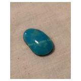 Turquoise stone, 1.25x.75', .3 oz.